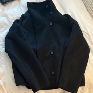 Cider Black Pea Coat